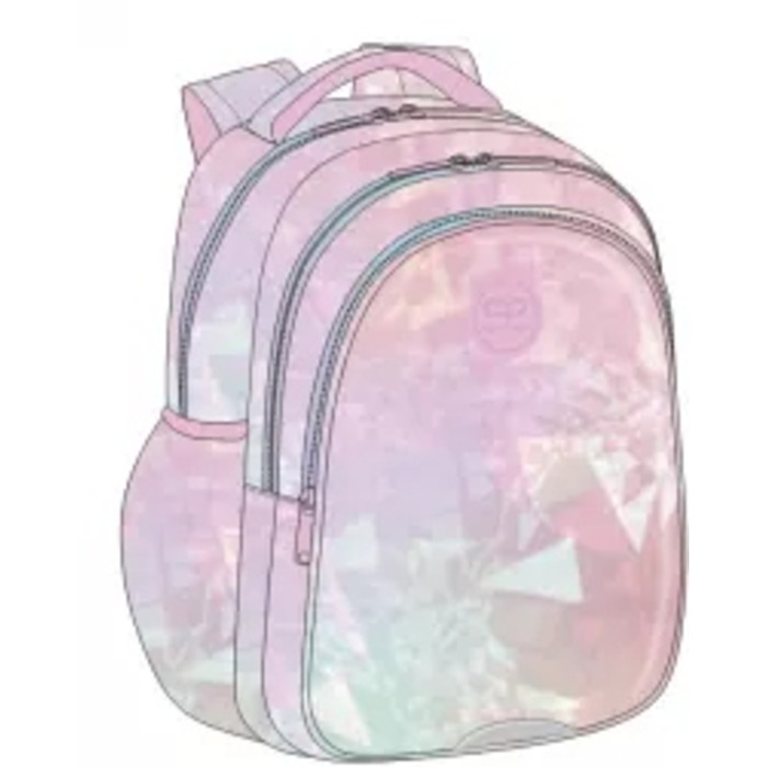 Багатовідсіковий шкільний рюкзак CoolPack, фіолетово-рожевий, багатоколірний, 19 л