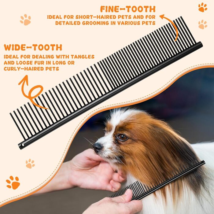 Набір професійних ножиць для грумінгу собак Moontay 7 дюймів: вигнуті, прямі, розріджуючі ножиці