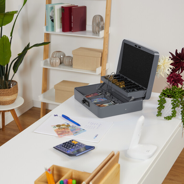 Relaxdays Cash Box Number Combination Euro
