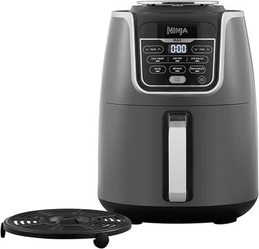 Фритюрниця повітряна Ninja Air Fryer MAX 5.2L, сіра та чорна, AF160EU, 6-в-1