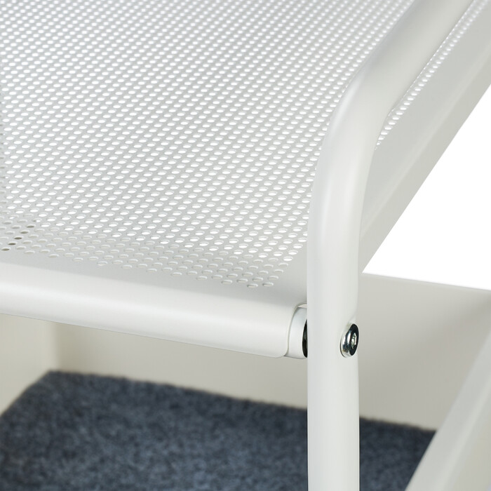 Relaxdays rolling cart with 3 tiers and a storage shelf