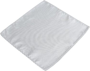 Метелик чоловічий DonDon сріблястий з нагрудною хустинкою, регульований розмір