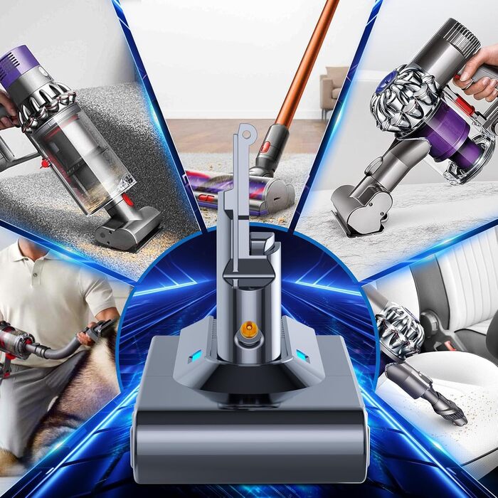 Замінний акумулятор BATTOOL V10 6000mAh для пилососів Dyson V10/SV12 (з фільтром та щіткою)
