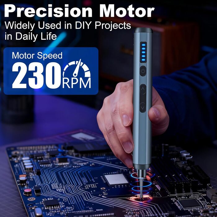 Набір інструментів для ювеліра та ремонту техніки Feinmechaniker, 52 в 1, з магнітним викруткою, 5 передач, регулювання моменту, для iPhone, iPad, Macbook, комп'ютерів, Switch, PS4, PS5, окулярів, годинників