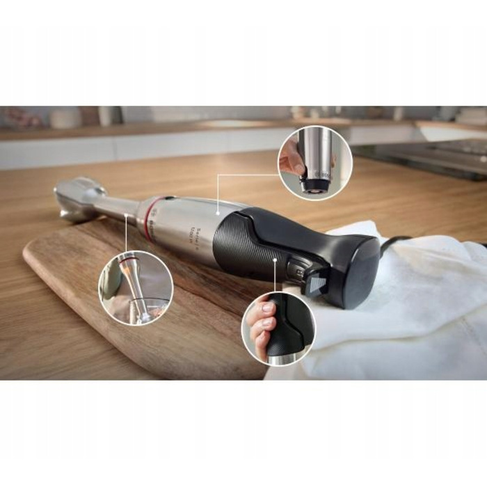 Занурювальний блендер Bosch ErgoMaster MSM6M8X1 1000 Вт, чорний