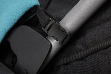 Термоковдра для дитячого візка ByBoom Softshell 70x100 см, універсальна, чорна/фуксія
