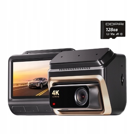 Автомобільний відеореєстратор DDPAI Z60 Pro 4K HDR з GPS, Wi-Fi, BT та карткою пам'яті 128ГБ