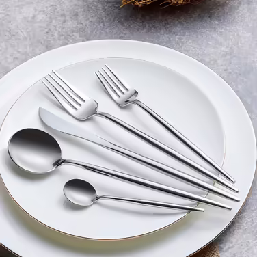 Karaca Jupiter 60-Piece Cutlery Set for 12 People, 18/10 Stainless Steel Cutlery Set, Dishwasher Safe, Perfect for Daily Use, Premium Quality