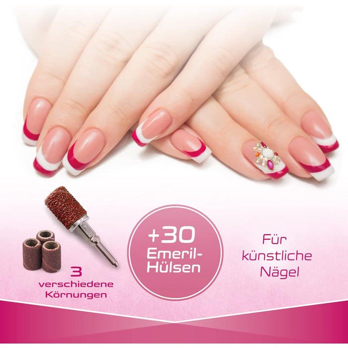 Набір для манікюру та педикюру Prorelax | Професійний догляд за руками та ногами вдома та в дорозі | 5 насадок з хірургічної сталі (Deluxe)