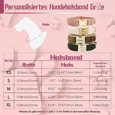 Персоналізоване собаче ошийник з металевою застібкою, з іменем та номером телефону. Регульовані розміри для собак середніх та великих порід.