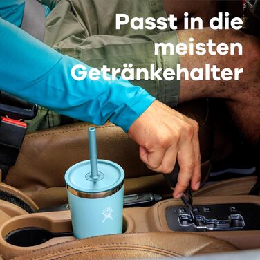 Термос Hydro Flask 355 мл з кришкою, що закривається та не протікає - сталевий, з подвійними стінками, для гарячих та холодних напоїв (Aloe)