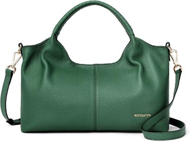 Сумка жіноча BOSTANTEN шкіряна шопер Hobo з ручкою та регульованим ременем, коричнева