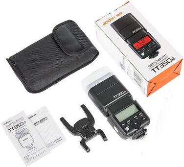 Спалах Godox TT350O для Canon - TTL, 2.4G, HSS 1/8000s, GN36, сумісний з 6D, 7D, 50D, 60D, 500D, 550D, 600D, 650D, 1000D, 1100D, 1DX, 580EX II, 5D Mark II III