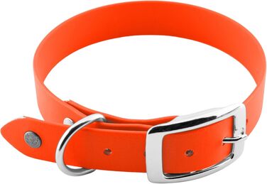 Ленні нашийник для собак Biothane 25 мм, з подвійною пряжкою, персоналізований з іменем/номером телефону, стійкий до бруду та води