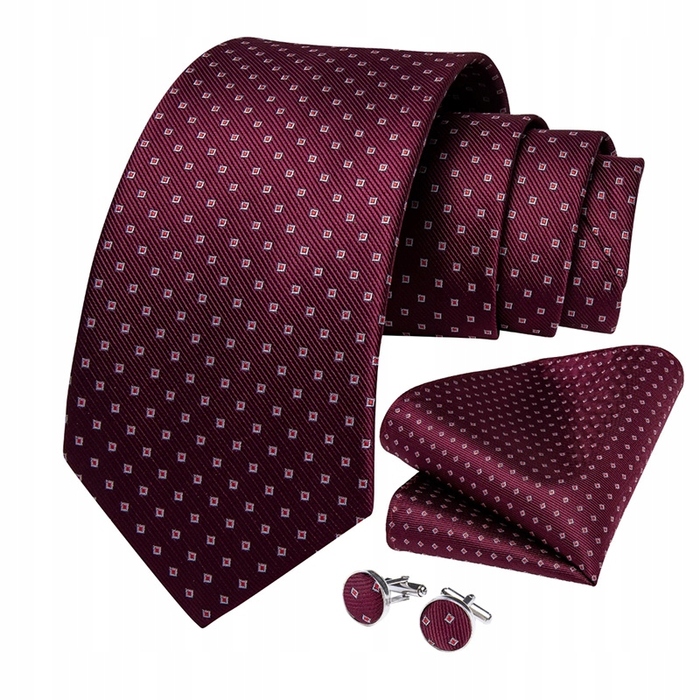 Широка червона краватка Luvu