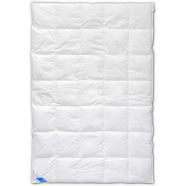 Bohemian Forest Comfort Down Duvet, suitable for allergy sufferers, 90% down / 10% feathers, fill weight: 630 gr., warmth class: normal, Oeko-Tex Standard 100, white, size: 135 x 200 cm. Warmth class normal 135 x 200 cm