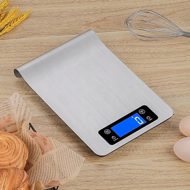 Електронні кухонні ваги 1г - 5кг з сенсорними кнопками, таймером та термометром