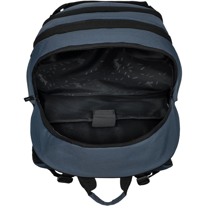 Шкільний рюкзак Baagl для хлопчиків та дівчаток-підлітків зі скейтбордом, відділенням для ноутбука та нагрудною стрічкою (Dust Blue)