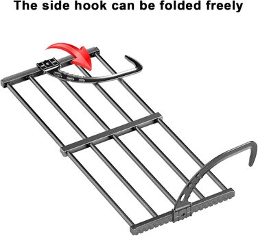 Сушарка для білизни ANEWSIR на балкон та в квартиру: розтяжна, складна, компактна, для рушників та шкарпеток (38-55 см)