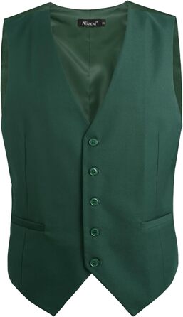 Стильна чоловіча жилетка Aizea Kassische для ділового костюма, нормальна посадка, смокінг, XXL, темно-зелений