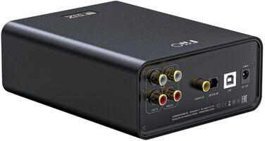 FiiO K7 - Портативний Hi-Fi ЦАП та підсилювач навушників з балансним виходом, AK4493S, XMOS XU208, USB/оптичний/коаксіальний вхід, 6.35 мм/4.4 мм вихід, чорний