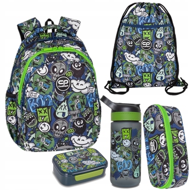 Великий шкільний рюкзак CoolPack багатокомパートментний, 21 л, з відділенням для ноутбука