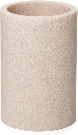 Тримач для зубних щіток Bora для ванної кімнати, полірезин, без BPA, бежевий, 13 x 9 x 1,9 см