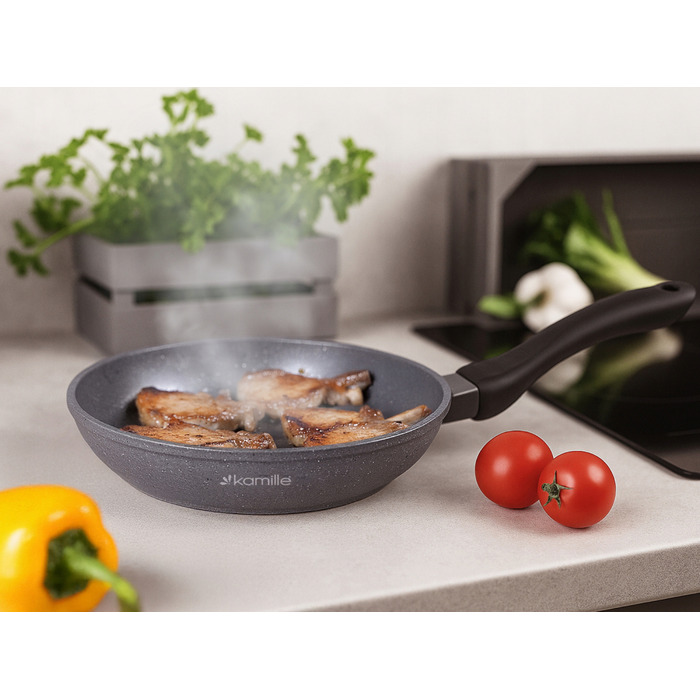 Набір кастрюль та сковорідок Kamille, 10 предметів, для індукційних та газових плит