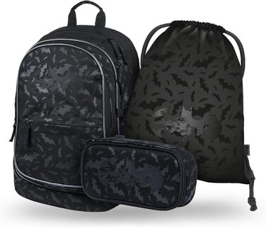 Шкільний рюкзак Baagl для хлопчика (3 шт.): рюкзак, пенал, сумка. Ергономічний, для початкової та середньої школи. З нагрудним ременем.