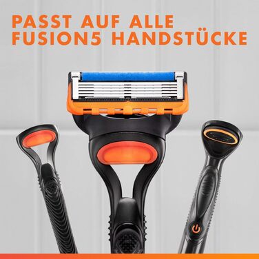 Смінні касети для гоління Gillette Fusion 5 для чоловіків, 12 шт, помаранчеві