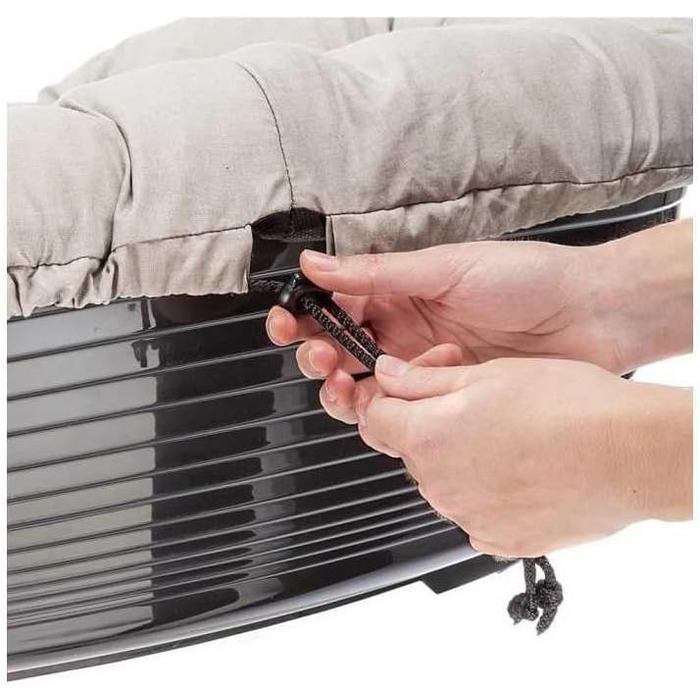 Крісло-ліжко для собак та котів Ferplast - сіре, 73 x 55 x 27 см, з м'яким лежаком