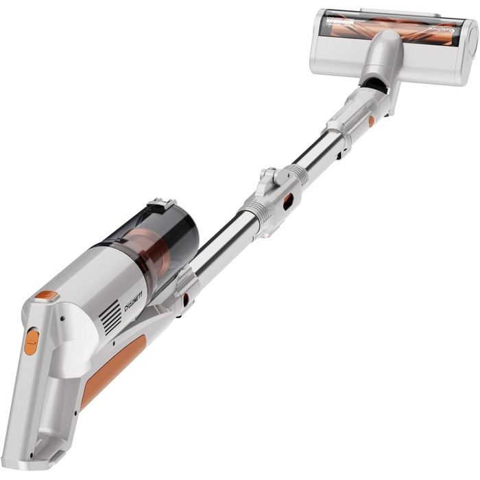 Вертикальний пилосос TurboTronic StormStick 120 Вт з ручним пилососом, фільтр MIF, 5 м кабель, 11 кПа, циклонна технологія, срібний