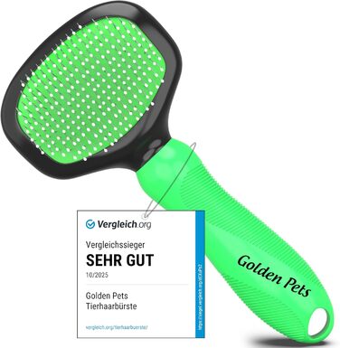 М'яка щітка для котів та собак, преміум-якість, з захисними нопочками, розмір M (S)