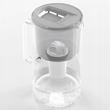 Скляний фільтр-глечик Wessper D2 BOROSILICATE 3л, сірий + 10 фільтрів