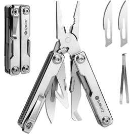 Мультитул BIBURY Mini 10-в-1: кусачки, пінцет, склобій, інструмент для кемпінгу та відпочинку на природі