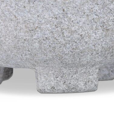 Гранітний ступка з товкачиком Relaxdays, сірий, 9x20 см - для спецій та трав