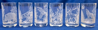 Набір чарок для горілки Art-Glass Myśliwskie, прозорі, 30 мл, 6 шт.