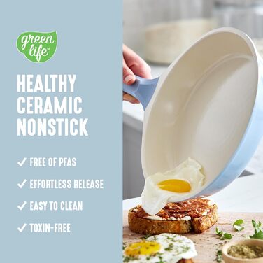 Набір кухонного посуду з кераміки 8 предметів, індукційний, нетоксичний, без PFAS, каструлі та сковороди, придатний для миття в посудомийній машині, салатовий колір