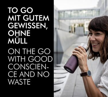 Термокружка THERMOcafé by THERMOS TC 0,5 л, нержавіюча сталь, ізоляція, для кави з собою, не протікає, 9 год гаряча & 18 год холодна, можна мити в посудомийній машині, без BPA (Green Mat, 350 мл)