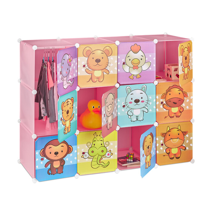 Relaxdays Kids' Room Storage Shelf with Motif