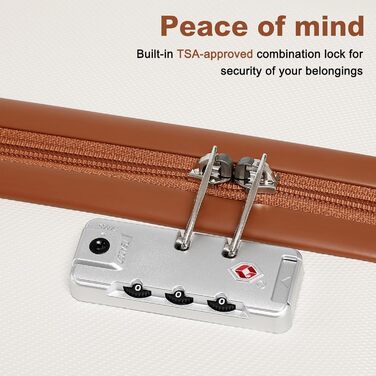 Набір валіз KONO з ABS пластику, 2 шт. (67x44x27 см), з TSA замком, блакитні