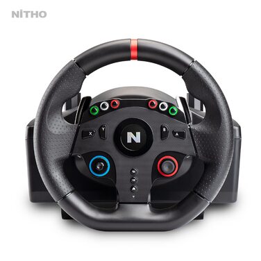 NITHO Drive Pro ONE: Ігровий кермо NITHO з педалями та перемикачем передач для PS4, PC, Xbox One, Xbox Series X|S та Switch. 270 градусів, Zero Dead Zone.