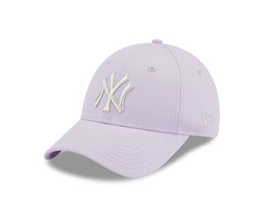 Шапка New Era New York Yankees з помпоном для жінок (один розмір, фіолетовий)