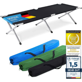 GOODS+GADGETS Folding Army Field Bed - Aluminum