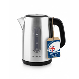 Електричний чайник EMERIO з об'ємом 1.7 л, синя LED-підсвітка, 360° підставка, скло Borosilikat, без BPA, WK-119988.7