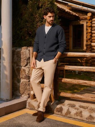 Чоловічий кардиган PJ PAUL JONES з в'язаним візерунком 