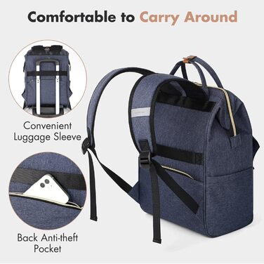 Рюкзак Lekesky для жінок: шкільний, для ноутбука 15.6