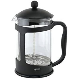 Кавоварка Glow Classic, чорна, 350 мл, для 1 чашки фільтрованої кави, легко мити та використовувати, з міцного ударостійкого скла, для меленої кави та еспресо (1500 мл)