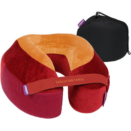 Подушка для шиї Cabeau Evolution Earth Deluxe з піною з пам'яті: найкраща підтримка голови, шиї та підборіддя на 360°