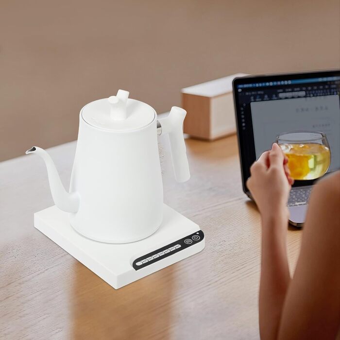 Електричний чайник-гозек Schwanenhals 1L, 1000W, регулювання температури 45-100°C, з підігрівом та захистом від перегріву